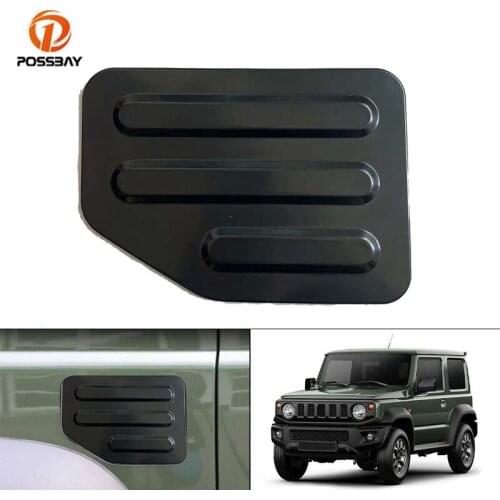 Car Gas Tank Cover Carbon Fiber / Matte Black Oil Fuel Tank Cap Cover Decoration Stickers for Suzuki Jimny JB64 JB74 2018-2020