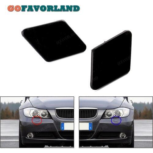 Left Right Front Bumper Headlight Washer Cover Cap Unpainted 61678031307 61678031308 For BMW E90 E91 320i 325i 330i 2005 2008