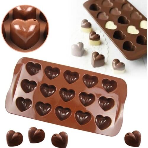 Love Heart Shaped Non-stick Silicone Chocolate Fondant Cake Mold Baking Tools