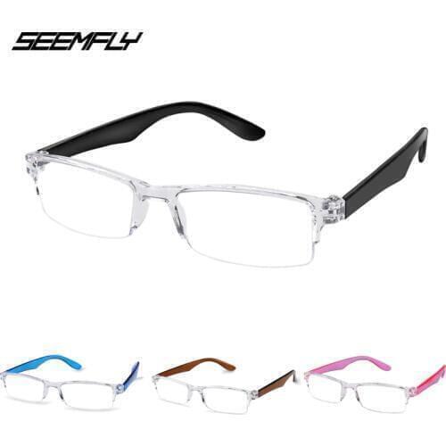 Seemfly Reading Glasses Men Women Presbyopic Eyeglasses Magnifier Prescription Lens Optical Spectacle Male Goggle Unisex Eyewear