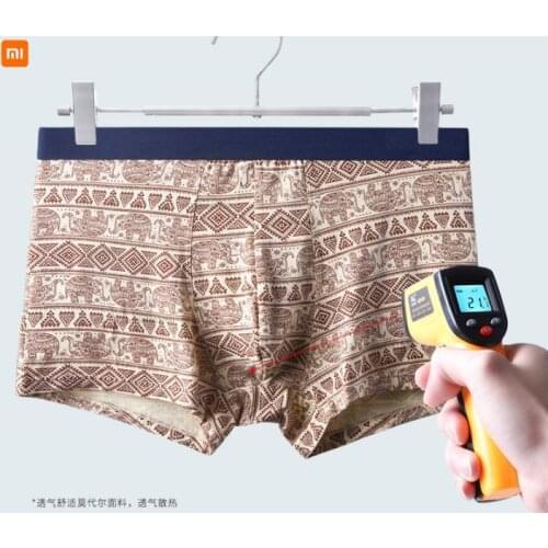 Xiaomi mens underwear modal boxer briefs boys summer breathable thin printed boxer shorts youpin briefs