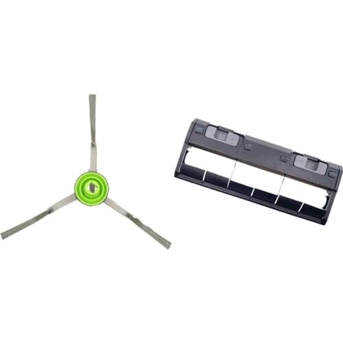 1 Set Robot Vacuum Cleaner Side Brushes Main Brush Cover Kit & 10Pcs Side Brush For Ecovacs Deebot Ozmo 950