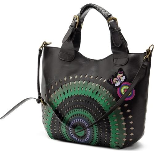 Wholesale Original Spain .laugiseD Womens bag hollow female bag retro ethnic hand-in-hand shoulder bag handbag