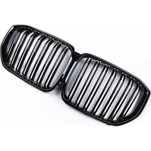 Suitable for 19-21 BMW new X5 mid-grid modification black samurai sports bright black nose replacement mid-grid G05 dedicated