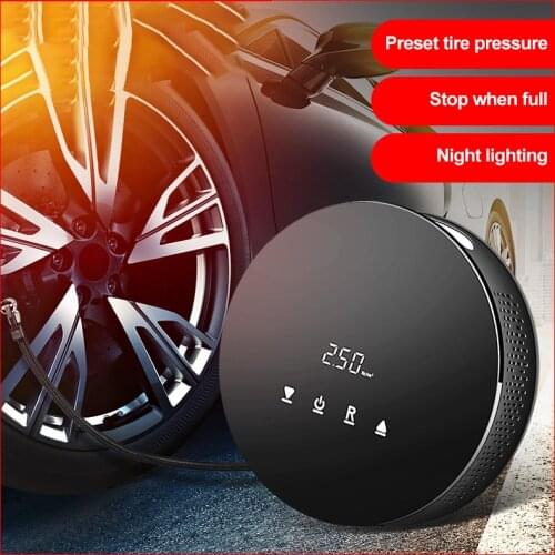 Portable Touch LCD Smart Pump 12V Electric Pump for inflatable Car Air Pump Electrical Air Pump Car Tyres Pump Compressor Pump