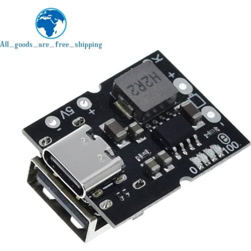 Type-C USB 5V 2A Boost Converter Step-Up Power Module Lithium Battery Charging Protection Board LED Display USB For DIY Charger