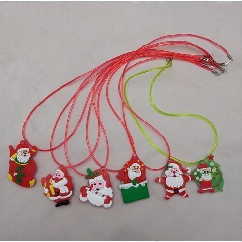 Christmas gift luminous toy led luminous rope cartoon pendant childrens toy wholesale flash necklace
