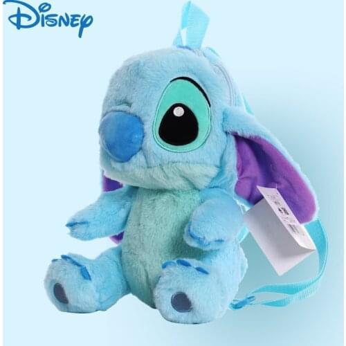 Disney Stitch ChildrenS Plush Backpack In Kindergarten Kawaii Plushie Bag For 3-7 Years Old Girl Boy Child Cute Cartoons Pack