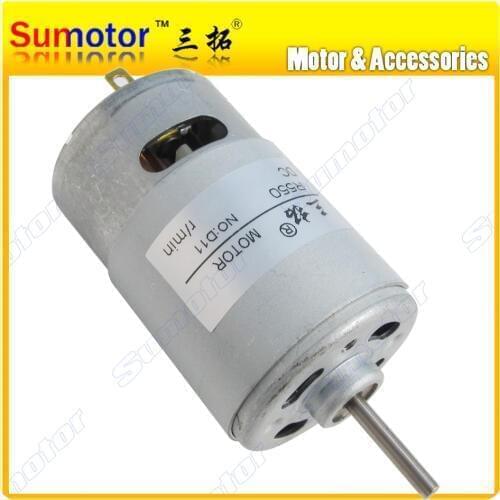 R550 10000rpm 18000rpm DC 12V 50W High speed micro Electric toys motor Reversible Adjustable for Ship model Children car Rabbler