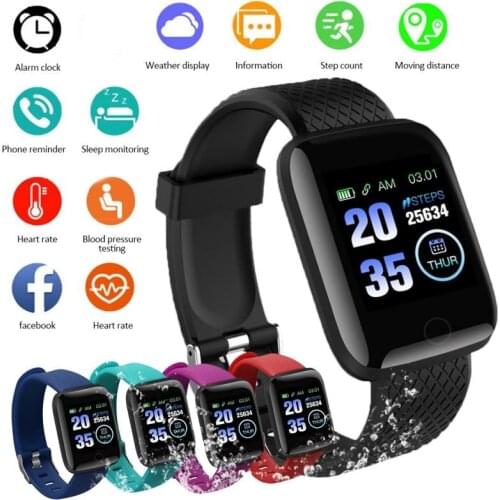 116 Plus Smart Watch D13 Mens Sport Watches Waterproof Bluetooth Wristwatch Fitness Android Heart Rate Clock For men women 2021