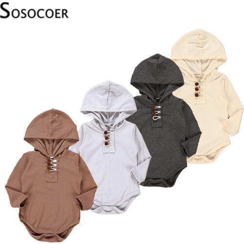 Боди с длинным рукавом для малышек SOSOCOER China At AliExpress
