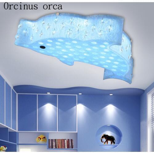 Modern minimalist LED ceiling lamp childrens room lamp boy girl cartoon creative bedroom dining room living room lamp