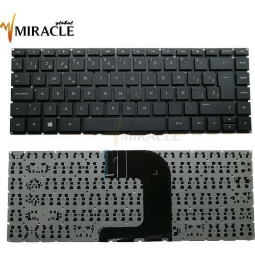 SP Spanish laptop keyboard for HP Notebook 14-AC 240 G5 14-AF 14-AF010NR 14-AF180NR 14G-AD 14Q-AJ series black kb original