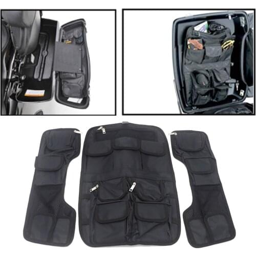 Saddlemen Hard Saddlebags Lid Organizer+ Side Hard Bags Storage For Harley Touring 1996-2013 2012 2010 2009