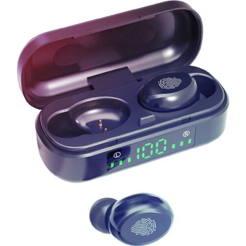 Waterproof IPX7 Wireless Headphones 5.0 Headsets Mini Bluetooth Earbuds LED Display Earbud With Charging Box Headset for Xiaomi