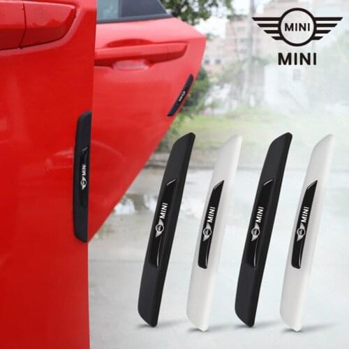 Car Door Anti Collision Guards Stickers Scratch Protector Strip Accessories For MINI Cooper One JCW Clubman Countryman R55 R56