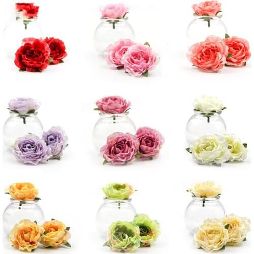 10 Pcs Batch Artificial Flowers Azalea Rose Flower Wedding Home Decoration DIY Wreath Scrapbook Craft Fake Flower