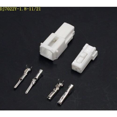 2sets 2-hole automotive connector plug-in connection male and female plug 2p