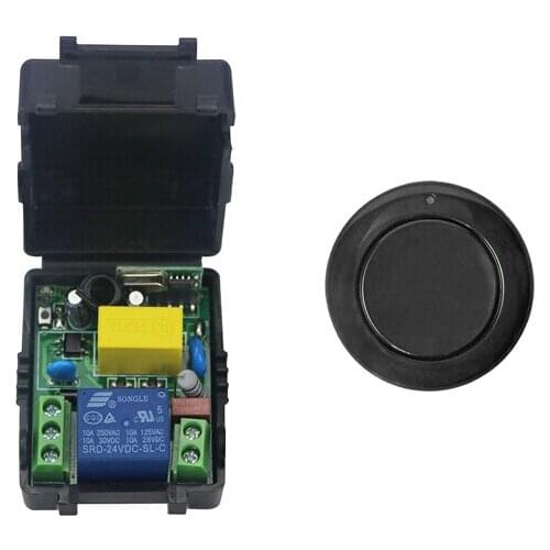 2017 new AC 220 v 1 ch wireless remote control switch 1*receiver +1 * transmitter Can stick on the wall