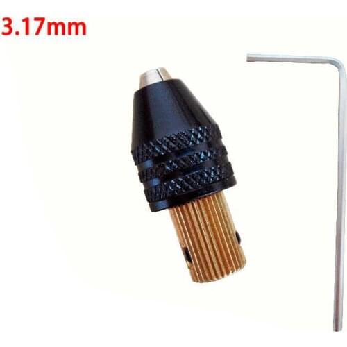 3.17mm Electric motor shaft Mini Chuck Fixture Clamp 0.3mm-3.5mm Small To Drill Bit Micro Chuck fixing device