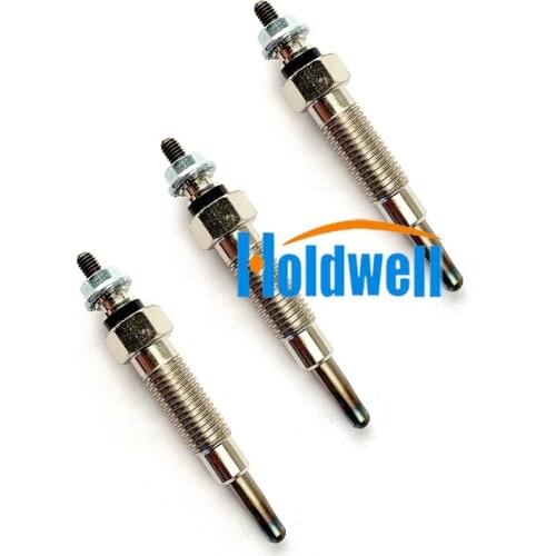 3PCS 15221-65510 Glow Plug for Kubota KH-1 10 L185DT L245DT L245F L245H L295D