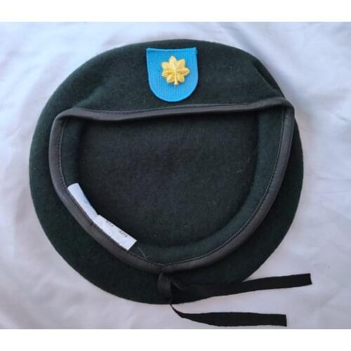 United States US Army 19th Special Forces Group Wool Blackish Green Beret MAJOR DEVICE BADGE INSIGNIA Military Hat