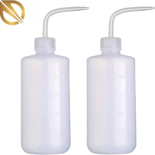 2pcs 250/500ml Tattoo Wash Bottle Safety Wash Bottle Watering Tools Economy Plastic Squeeze Bottle for Label Tattoo Supplies