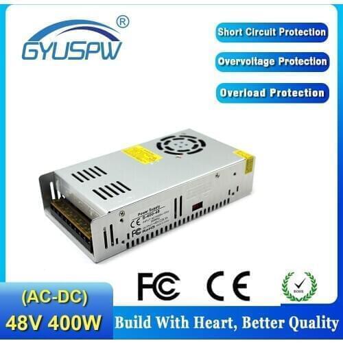 DC48V 400W Lighting Transformer AC110V 220V to DC 24V 12V 36V 32V 48V 30V 60V 600W Power Supply Switching for CCTV Stepper Motor