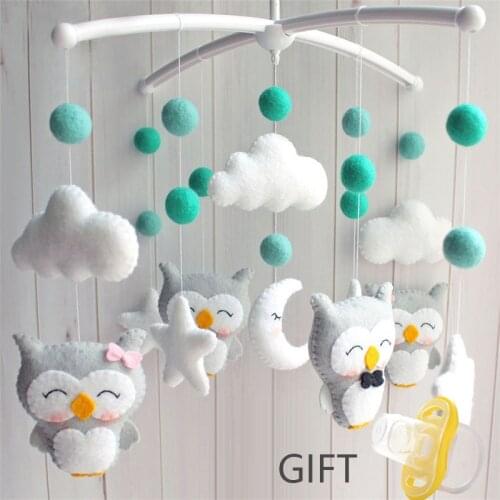 Baby Mobile Rattles Toys 0 6 12 Months for Newborn Crib Bed Bell Holder Arm Music Box Toddler Carousel for Cots Hanging Toys