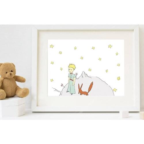 Nordic Printed Canvas Painting The Little Prince Abstract Art wall Poster Painting Home Decoration Childrens Room Mural Picture