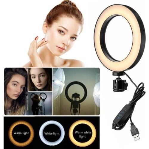 Selfie Ring Light Photography Led Rim Of Lamp With Mobile Holder Support Tripod Stand Ringlight For Live Video Streaming HWC