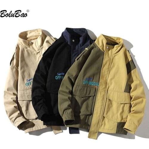 BOLUBAO New Mens Alphabet Jacket Autumn Men Trend Jacket Coat Fashion Wild Jackets Male Brand Clothing