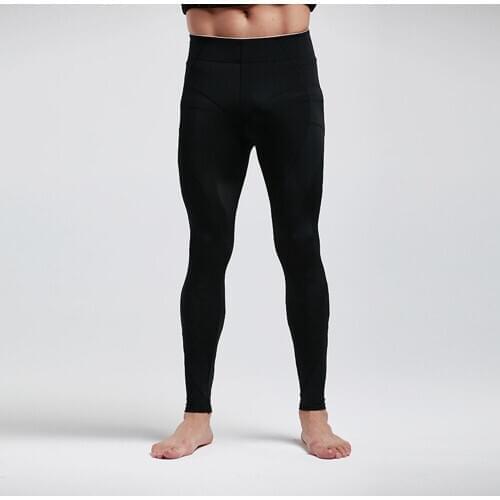 Men Sports Body Shaping High Elasticity Black Pants Quick-drying Bodybuilding Lifting Hip Strength Abdomen Compression Shapers
