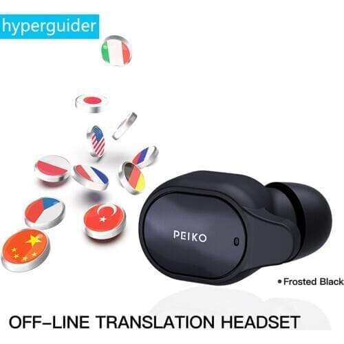 2020 Peiko S Translator Earbud Wireless Business Headset 32+ Languages Bluetooth 5 support Off-line Translation Voice Assistant