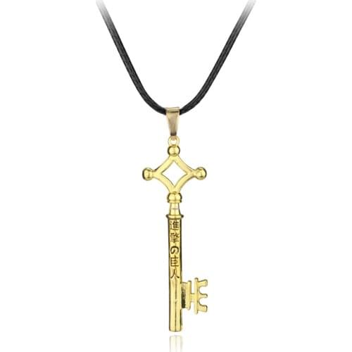 Anime Attacking Giant Allen Key Necklace Popular Peripheral Jewelry Pendant Accessorry Costumer Gift Ornaments Vintage Fashion