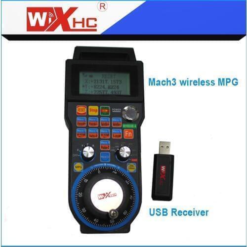 CNC Wireless MPG MACH3 Remote Controller Pendant Handwheel for engraving Router