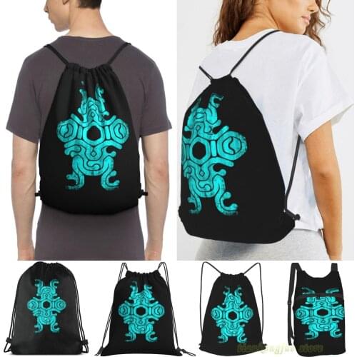 Shadow Of The Colossus Sigil Mark Colossus Weak Point Travel Sports Gym Bag Waterproof Drawstring Backpack Training Fitness Bag