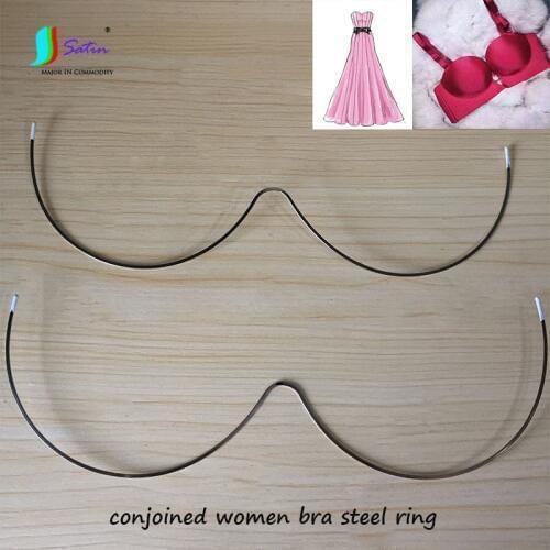 Women Clothes Dress Decoration Repair Accessory Conjoined Bra Steel Ring,Integral Type Stainless Steel Bra Frame A0034L