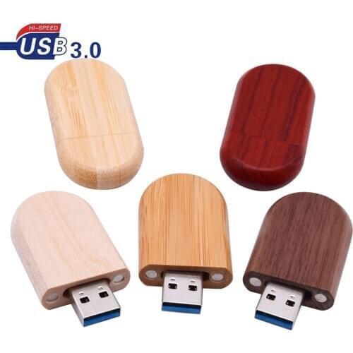 Wooden USB Flashdrive 3.0 128GB 64GB 32GB 16GB 8GB U Disk Pen Drive Memory Stick Mini Cle Usb Wedding Gifts Over 10pcs Free LOGO