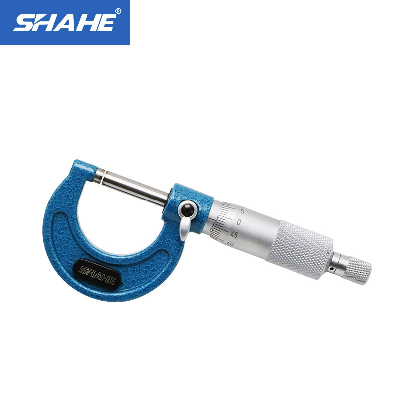 Free Shipping 0-25mm High Accuracy Hardened alloy Probe Outside Micrometer Gauge 0-25mm micrometer precision measuring tools