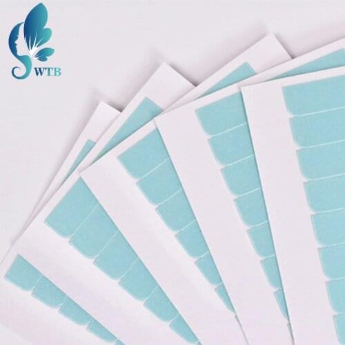 WTB Traceless Double-Sided Substitute Waterproof Wig Invisible Seamless Hair Extension Tool 5 Pieces Of 60 Wig Blue Film