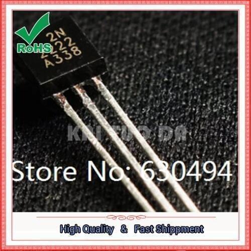 100PCS Transistor 2N2222 2N2222A TO-92 TO 92 new and original IC free shipping