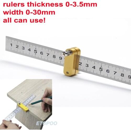 15cm 20cm 30cm steel ruler Scribe Woodworking Line Scriber Carpenter Locator for Steel Ruler Gauge Woodworking Tools