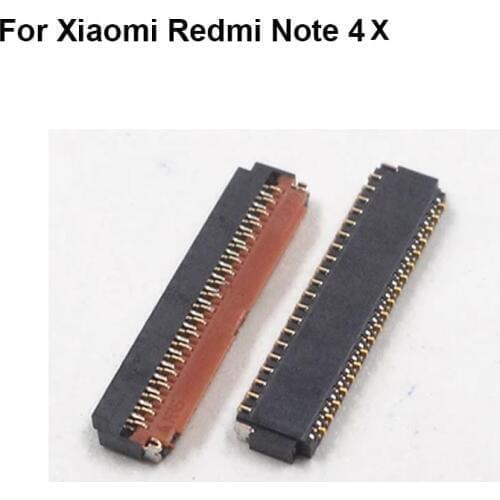2pcs FPC connector For Xiaomi Redmi Note 4X 4 X Note4x LCD display screen on motherboard mainboard