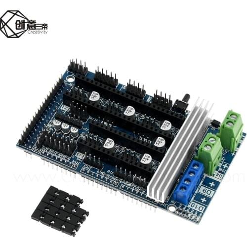 Ramps 1.6 Expansion Control 3D Printer Parts Ramps 1.4 1.5 Control Panel with Heatsink Upgraded for arduino 3D Printer Board