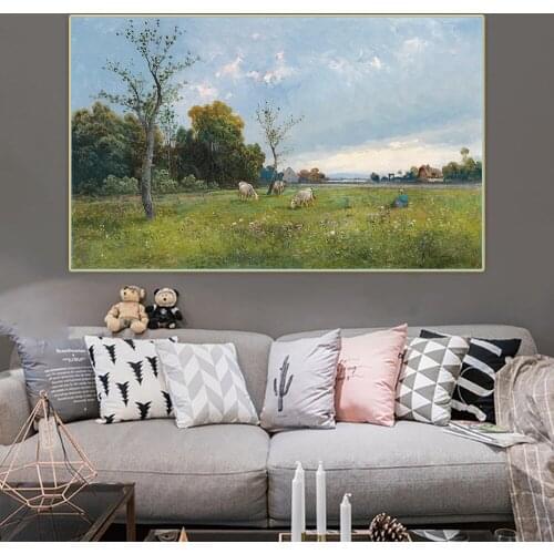 Adolf Kaufmann《Fruhlingserwachen》Canvas Oil Painting Art Aesthetic Poster Picture Wall Hanging Decor Home Living Room Decoration