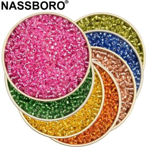 Approx.1000 2mm Irrigation Silver Lined Crystal Septa Czech Glass Seed Beads Jewelry Earrings Necklace Bracelet Charm Manual DIY