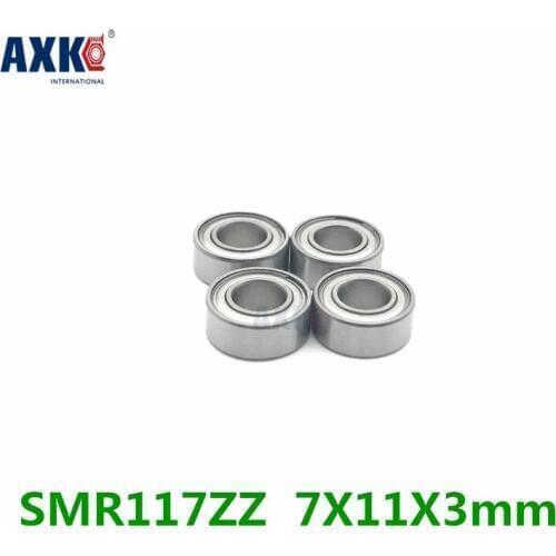 Axk Smr117zz Abec-1 (10pcs) 7x11x3mm Stainless Steel Miniature Ball Bearings Smr117zz