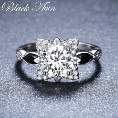 Black Awn Wedding Rings