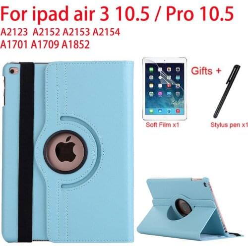 360 Rotation Case For Ipad Air 3 10.5 2019 A2152 A2123 A2153 Flip Stand Cover For Ipad pro 10.5" A1701 A1709 A1852 Tablet Funda